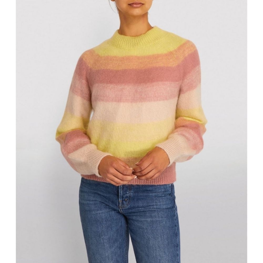 Maje Mohair Millao Striped Sweater - Picture 2 of 15